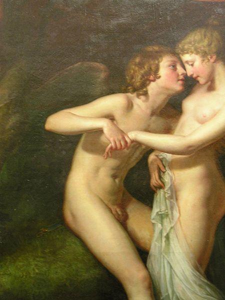 Hugh Douglas Hamilton Cupid and Psyche in the natural bower China oil painting art